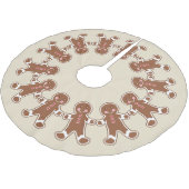 Crème Gingerbread Boys Kerstboom Rok (Gekanteld)