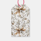 Crème Gingerspeculaas Kerstboog Cadeaulabel (Achterkant)