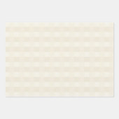 Crème Gingham Pattern Wrapping Paper (Voorkant 3)