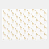 Crème Giraffe Inpakpapier Vel (Voorkant 2)