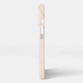 Crème Glitter Marble iPhone Hoesje (Linkerkant)