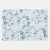 Crème Goud Blauw Groen Grunge Chic Abstract Inpakpapier Vel (Voorkant 2)