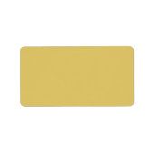 Crème Goud Effen Kleur Etiket (Voorkant)