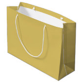 Crème Goud Effen Kleur Groot Cadeauzakje (Achterkant Gekanteld)