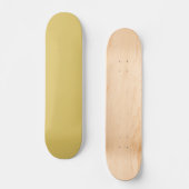 Crème Goud Effen Kleur Persoonlijk Skateboard (Voorkant)