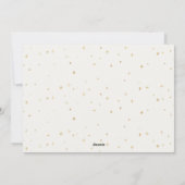 Crème Goud Elegante Minimalistische Kerstmis Horiz Feestdagenkaart (Achterkant)