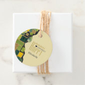 Crème Goud Nepgoud Verjaardag Bedankjes Labels (In situ)