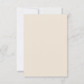 Crème Gouden Bloemige Bruiloft Save The Date (Achterkant)