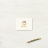 Crème Gouden Honingpot Voeding Keuken Post-it® Notes (Op bureau)