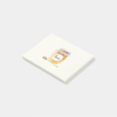 Crème Gouden Honingpot Voeding Keuken Post-it® Notes (Schuin)