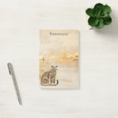 Crème Gouden Luipaard Dier  Post-it® Notes (Kantoor)