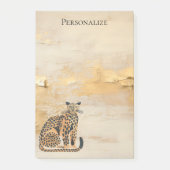 Crème Gouden Luipaard Dier  Post-it® Notes (Voorkant)