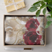 Crème Gouden Maskerade Bal Verjaardagsfeest Tissuepapier (Geschenk)