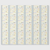 Crème Graffiti Stijl Douche Gift Wrap Cadeaupapier (Vlak)