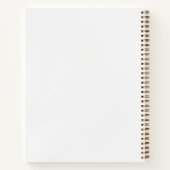 Crème Handgeschreven Script Motiverende Bevestigin Notitieboek (Achterkant)