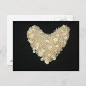 Crème Hart Kaart (Voorkant / Achterkant)