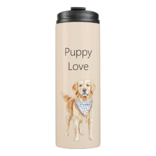 Crème Hond Puppy Liefde Thermosbeker