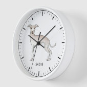 Crème Italiaanse Greyhound Lieve Hond Met Aangepas (Hoek)