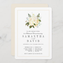 Crème + ivoor | Organic Wedding Rehearsal Dinner Kaart