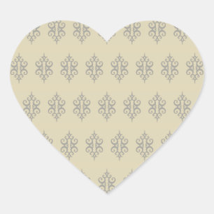 Crème Kant Hart Stickers