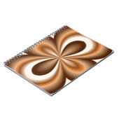 Crème Karamel Chocolade Patroon Notitieboek (Linkerzijde)