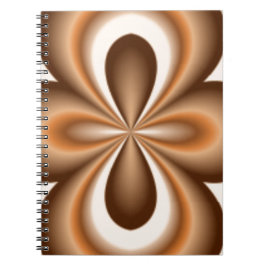 Crème Karamel Chocolade Patroon Notitieboek