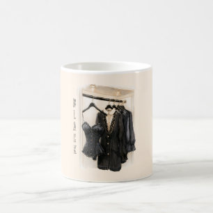Crème Kast Zwart Korset Blouses Koffiemok