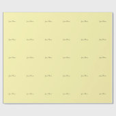 Crème Kleur Eenvoudig Elegante Script Calligrafie Cadeaupapier (Vlak)