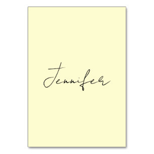 Crème kleur elegante moderne minimalistische effen kaart