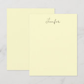 Crème kleur elegante moderne minimalistische gewon (Voorkant / Achterkant)