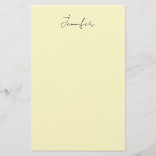 Crème kleur elegante moderne minimalistische gewon briefpapier
