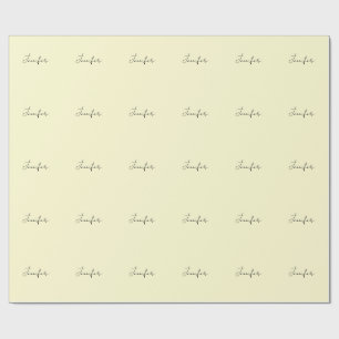 Crème kleur elegante moderne minimalistische gewon cadeaupapier