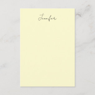 Crème kleur elegante moderne minimalistische gewon informatiekaartje