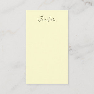 Crème kleur elegante moderne minimalistische gewon informatiekaartje