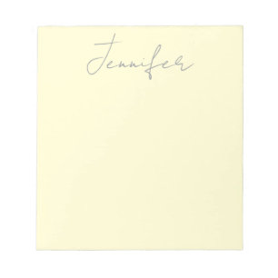 Crème kleur elegante moderne minimalistische gewon notitieblok