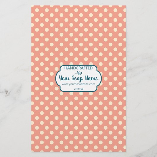 Crème kleur- en Oranje dop-witpapier (Voorkant)