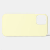 Crème kleur Iphone 12 hoesje (Achterkant (horizontaal))