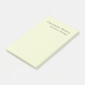 Crème Kleur Minimalistische Moderne Eenvoudige Vla Post-it® Notes (Schuin)