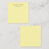 Crème Kleur Minimalistische Plain Elegant Modern Notitiekaartje (Voorkant / Achterkant)