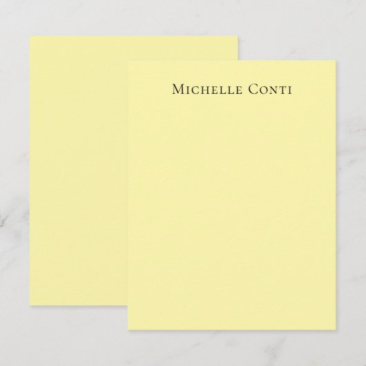 Crème Kleur Minimalistische Plain Elegant Modern RSVP Kaartje (Voorkant / Achterkant)