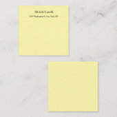 Crème Kleur Professioneel Uniek Klassiek Informatiekaartje (Voorkant / Achterkant)