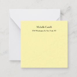 Crème Kleur Professioneel Uniek Klassiek Notitiekaartje