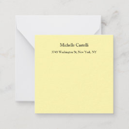 Crème Kleur Professioneel Uniek Klassiek Notitiekaartje