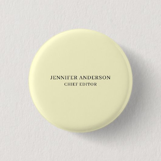 Crème Kleur Professionele Moderne Eenvoudige Minim Ronde Button 3,2 Cm (Voorkant)