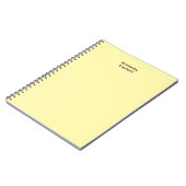 Crème Kleur Professionele Unieke Classic Jouw naam Notitieboek (Linkerzijde)