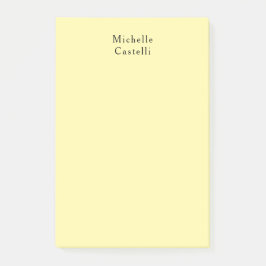 Crème Kleur Professionele Unieke Classic Jouw naam Post-it® Notes
