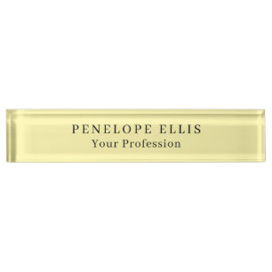 Crème Kleur Unieke Originele Klassieke Professiona Naambordje