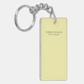 Crème Kleur Unieke Originele Klassieke Professiona Sleutelhanger (Voorkant Links)