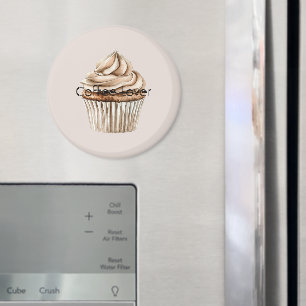 Crème Koffie Muffin Magneet