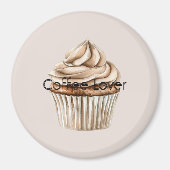 Crème Koffie Muffin Magneet (Voorkant)